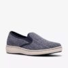 Breeze Sky Zoe marineblauwe canvas Slip-ons voor dames Breeze Sky Zoe marineblauwe canvas Slip-ons voor dames