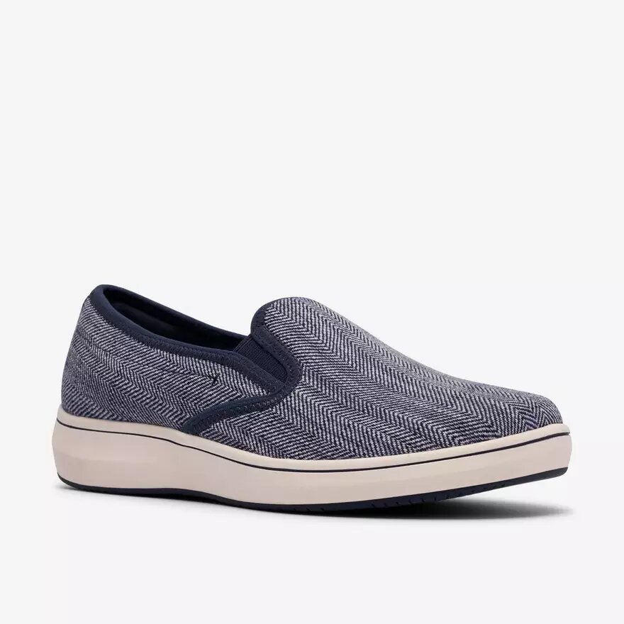 Breeze Sky Zoe marineblauwe canvas Slip-ons voor dames Breeze Sky Zoe marineblauwe canvas Slip-ons voor dames