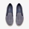 Breeze Sky Zoe marineblauwe canvas Slip-ons voor dames Breeze Sky Zoe marineblauwe canvas Slip-ons voor dames