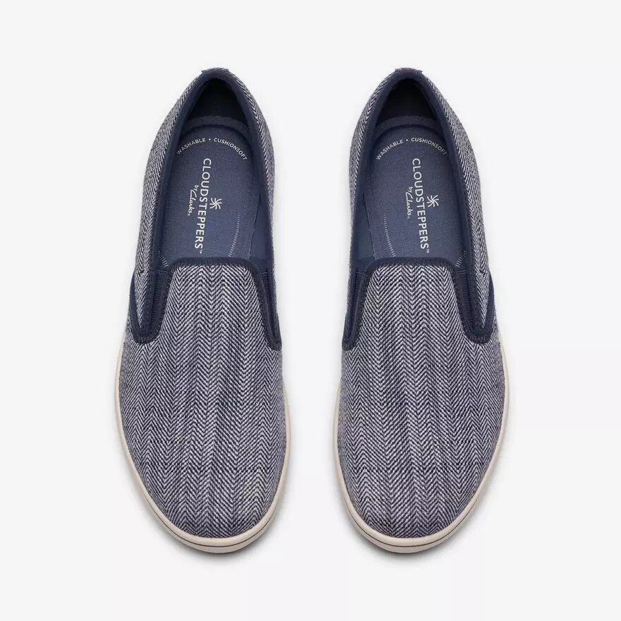 Breeze Sky Zoe marineblauwe canvas Slip-ons voor dames Breeze Sky Zoe marineblauwe canvas Slip-ons voor dames