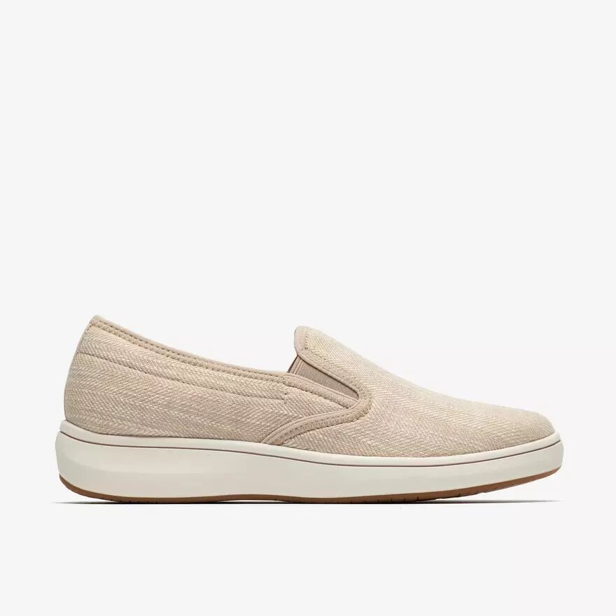 Breeze Sky Zoe Sand canvas Slip-ons voor dames Breeze Sky Zoe Sand canvas Slip-ons voor dames