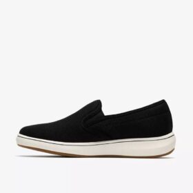 Breeze Sky Zoe zwarte canvas Slip-ons voor dames