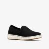 Breeze Sky Zoe zwarte canvas Slip-ons voor dames