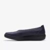 Breezesky Air Navy textiel Slip-ons voor dames Breezesky Air Navy textiel Slip-ons voor dames