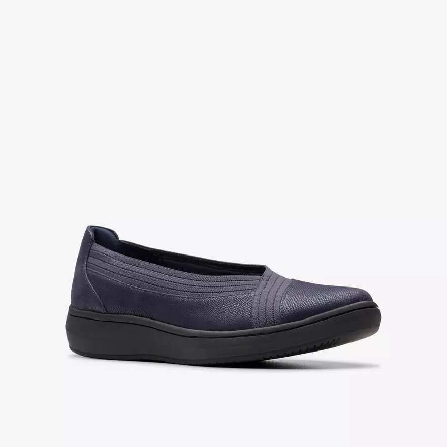 Breezesky Air Navy textiel Slip-ons voor dames Breezesky Air Navy textiel Slip-ons voor dames