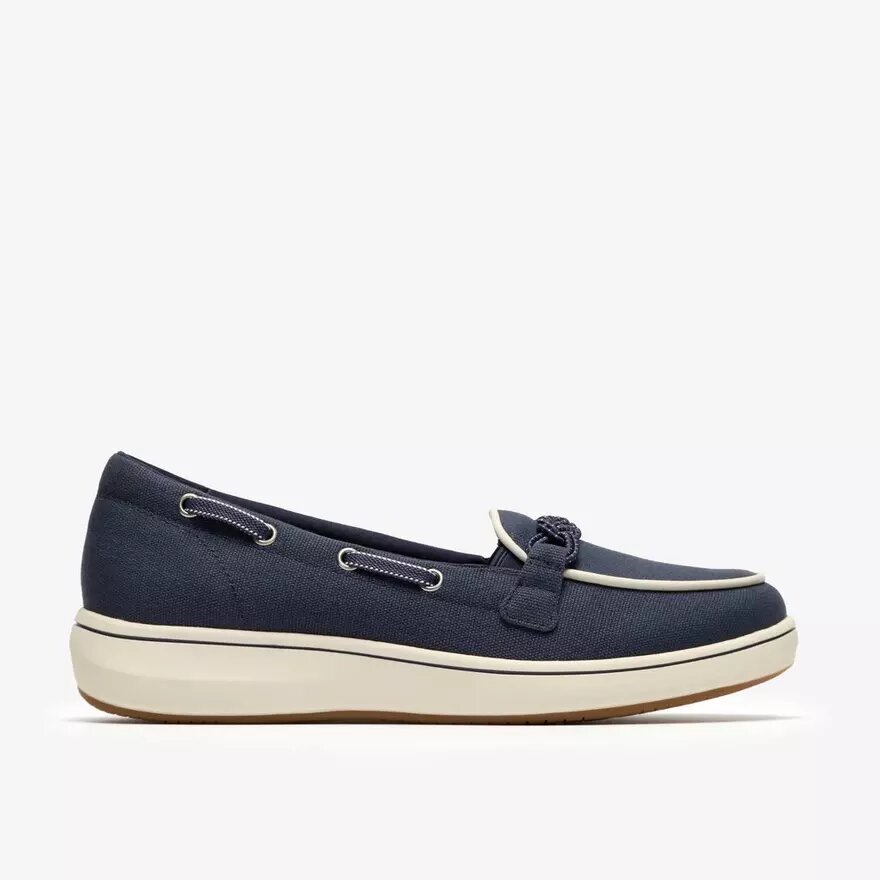 Breezesky Bay marineblauwe canvas Loafers voor dames Breezesky Bay marineblauwe canvas Loafers voor dames