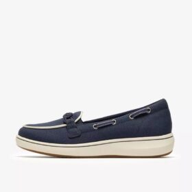 Breezesky Bay marineblauwe canvas Loafers voor dames