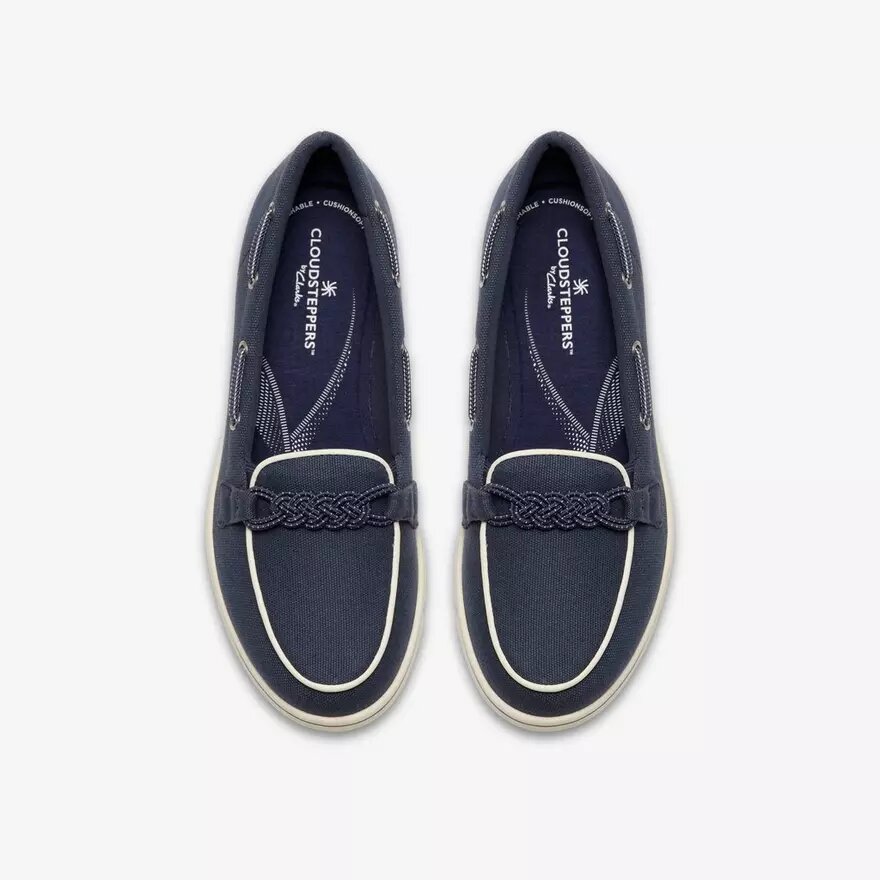 Breezesky Bay marineblauwe canvas Loafers voor dames Breezesky Bay marineblauwe canvas Loafers voor dames