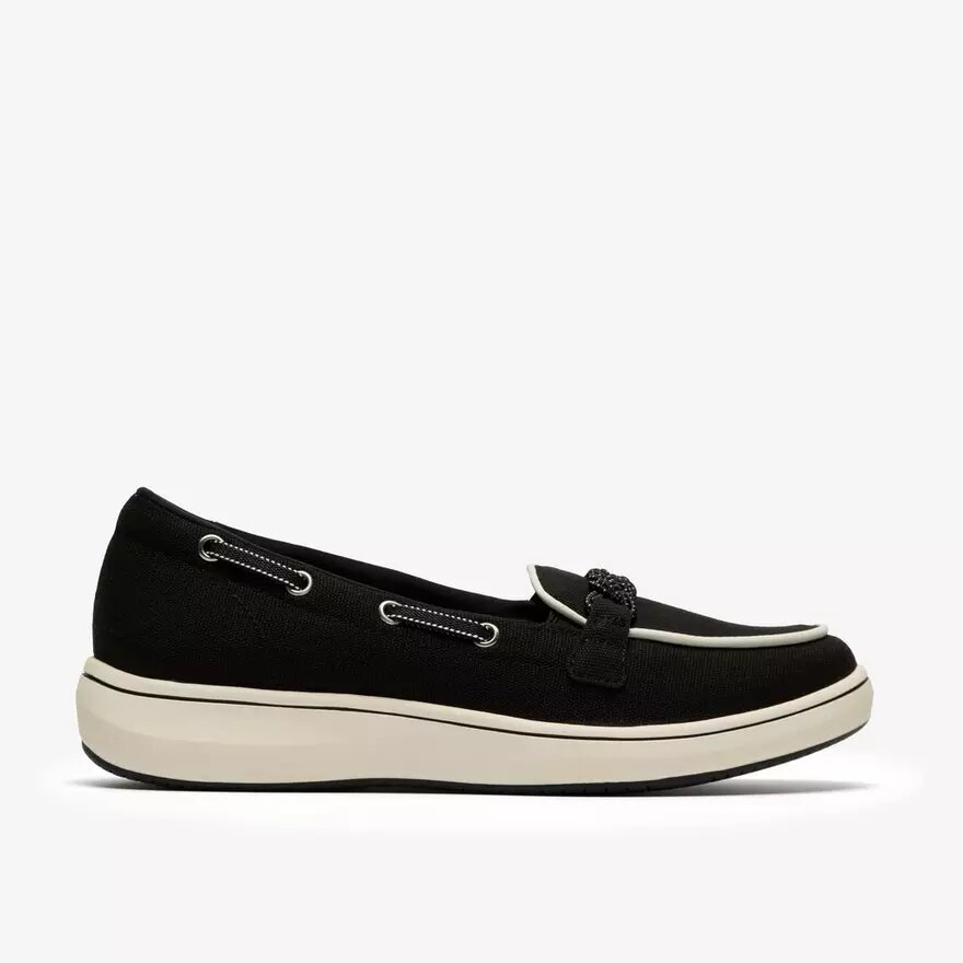 Breezesky Bay zwarte canvas Loafers voor dames Breezesky Bay zwarte canvas Loafers voor dames