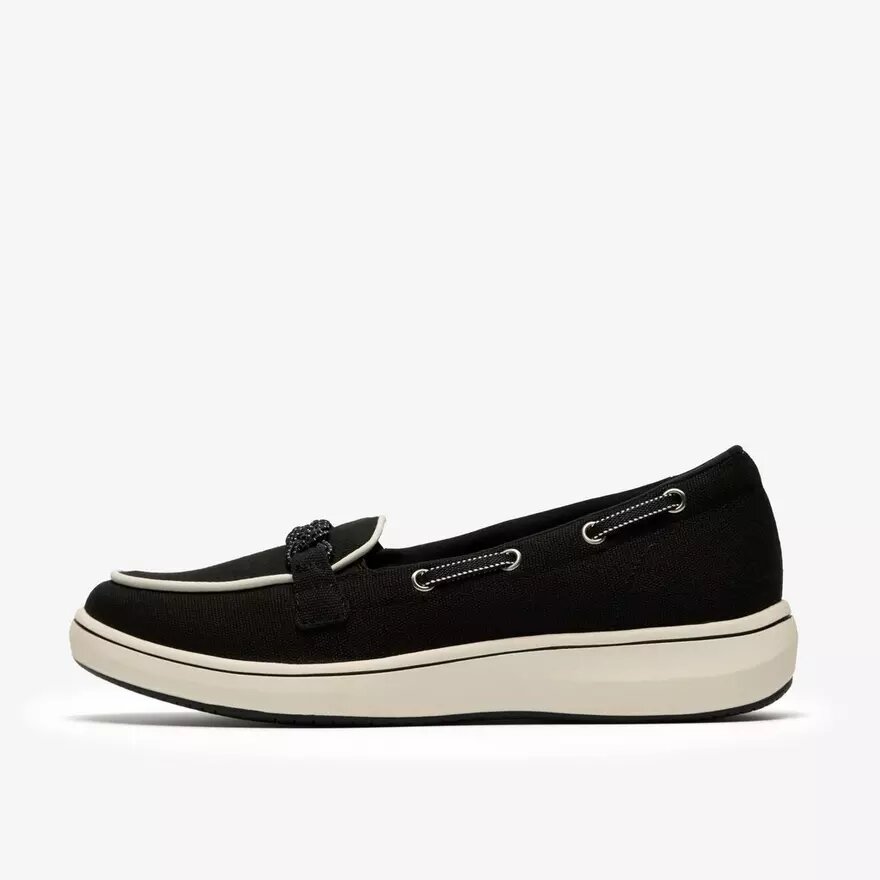 Breezesky Bay zwarte canvas Loafers voor dames Breezesky Bay zwarte canvas Loafers voor dames