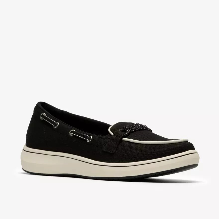 Breezesky Bay zwarte canvas Loafers voor dames Breezesky Bay zwarte canvas Loafers voor dames