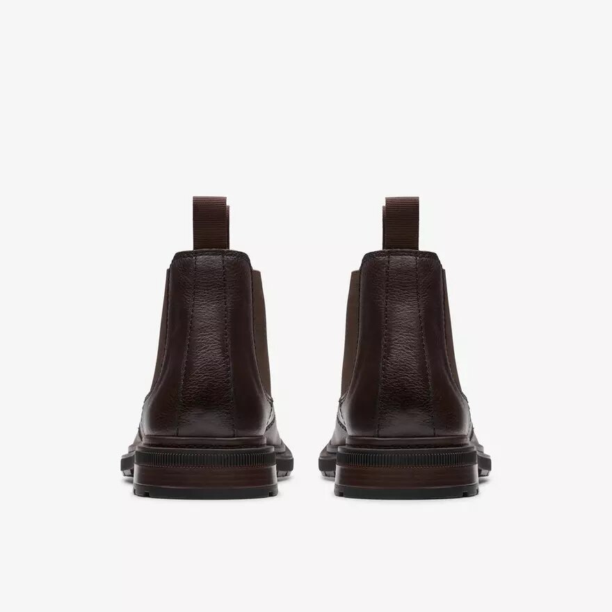 Burchill Up donkerbruine leren Chelsea boots voor heren Burchill Up donkerbruine leren Chelsea boots voor heren