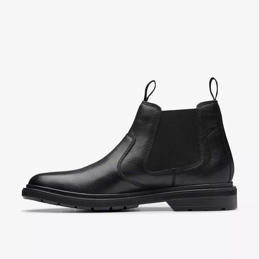 Burchill Up zwarte leren Chelsea boots voor heren Burchill Up zwarte leren Chelsea boots voor heren