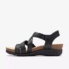 Calenne Clara zwarte Wedges voor dames Calenne Clara zwarte Wedges voor dames