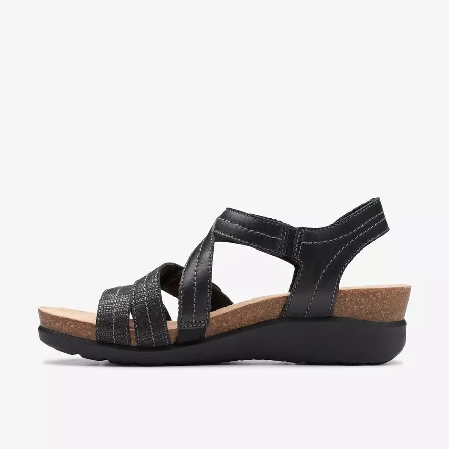 Calenne Clara zwarte Wedges voor dames Calenne Clara zwarte Wedges voor dames