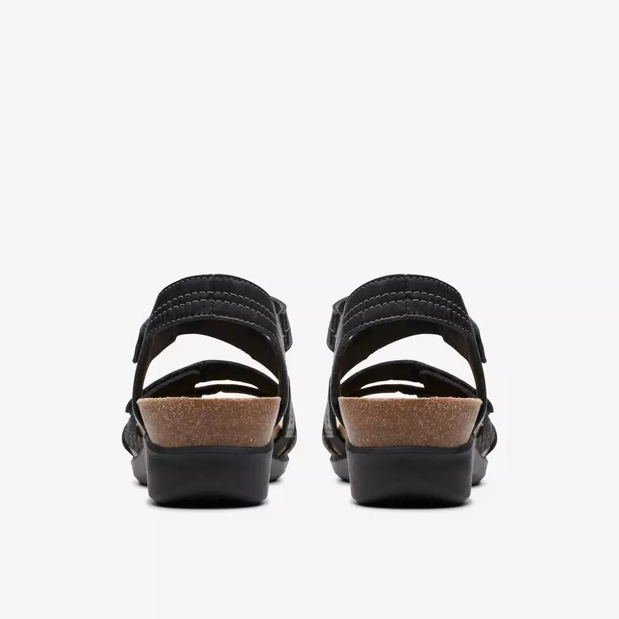 Calenne Clara zwarte Wedges voor dames Calenne Clara zwarte Wedges voor dames