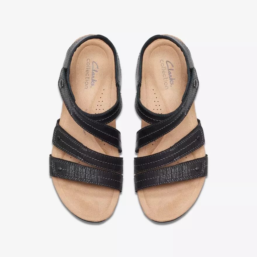 Calenne Clara zwarte Wedges voor dames Calenne Clara zwarte Wedges voor dames