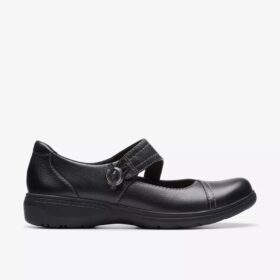 Carleigh Jane zwarte leren Mary Janes voor dames