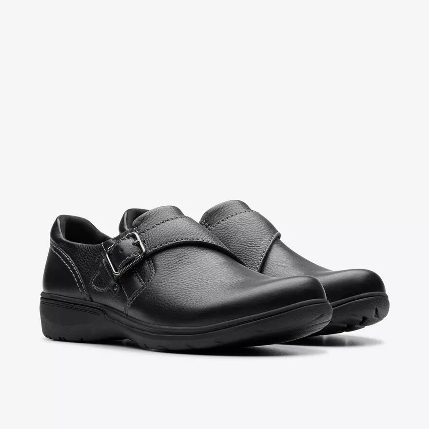 Carleigh Jazz zwarte leren damesschoenen Carleigh Jazz zwarte leren damesschoenen