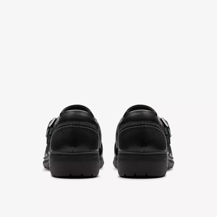 Carleigh Jazz zwarte leren damesschoenen Carleigh Jazz zwarte leren damesschoenen