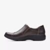 Carleigh Ray donkerbruine leren Slip-ons voor dames Carleigh Ray donkerbruine leren Slip-ons voor dames