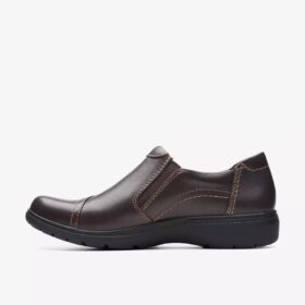 Carleigh Ray donkerbruine leren Slip-ons voor dames