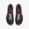 Carleigh Ray donkerbruine leren Slip-ons voor dames Carleigh Ray donkerbruine leren Slip-ons voor dames