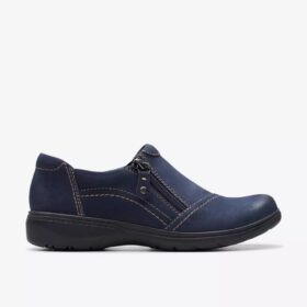 Carleigh Ray marineblauwe nubuck Slip-ons voor dames