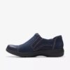 Carleigh Ray marineblauwe nubuck Slip-ons voor dames