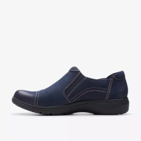 Carleigh Ray marineblauwe nubuck Slip-ons voor dames
