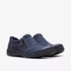 Carleigh Ray marineblauwe nubuck Slip-ons voor dames