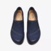 Carleigh Ray marineblauwe nubuck Slip-ons voor dames