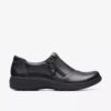 Carleigh Ray zwarte leren Slip-ons voor dames