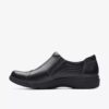 Carleigh Ray zwarte leren Slip-ons voor dames