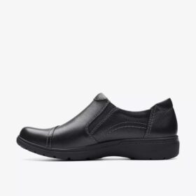 Carleigh Ray zwarte leren Slip-ons voor dames