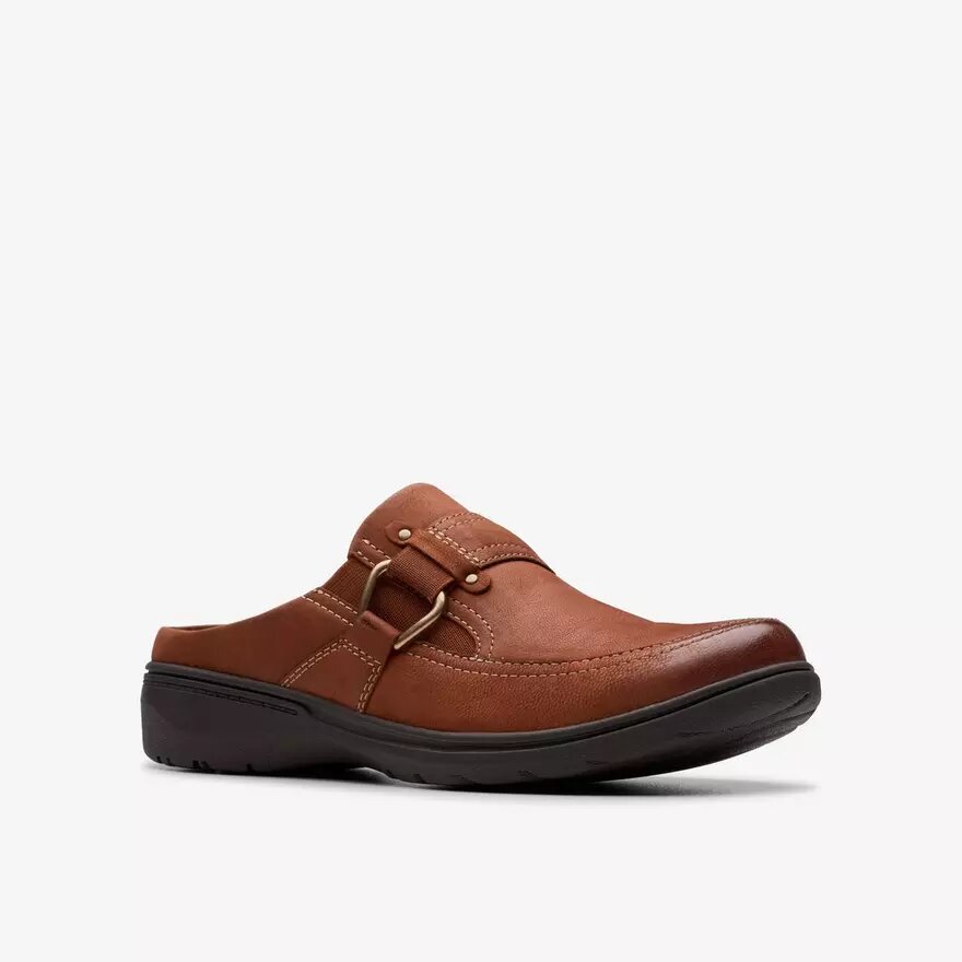 Carleigh Viola Clogs & Muiltjes voor dames in British Tan nubuck Carleigh Viola Clogs & Muiltjes voor dames in British Tan nubuck