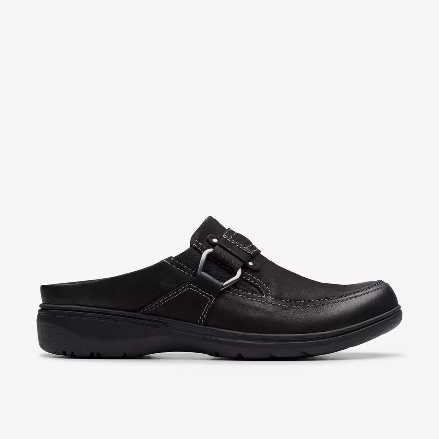 Carleigh Viola zwarte nubuck Clogs & Muiltjes voor dames Carleigh Viola zwarte nubuck Clogs & Muiltjes voor dames