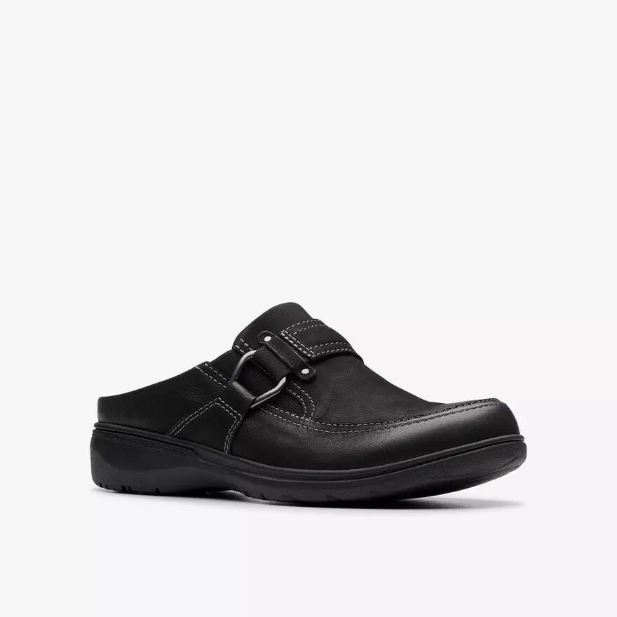 Carleigh Viola zwarte nubuck Clogs & Muiltjes voor dames Carleigh Viola zwarte nubuck Clogs & Muiltjes voor dames