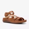 Cecily Mix beige combinatie platte sandalen voor dames