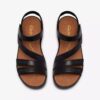 Cecily Mix zwarte platte sandalen voor dames Cecily Mix zwarte platte sandalen voor dames