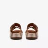 Cecily Step platte sandalen voor dames van champagnekleurig leer Cecily Step platte sandalen voor dames van champagnekleurig leer