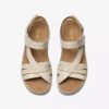 Cecily Strap crèmekleurige leren Sandalen met bandjes voor dames Cecily Strap crèmekleurige leren Sandalen met bandjes voor dames