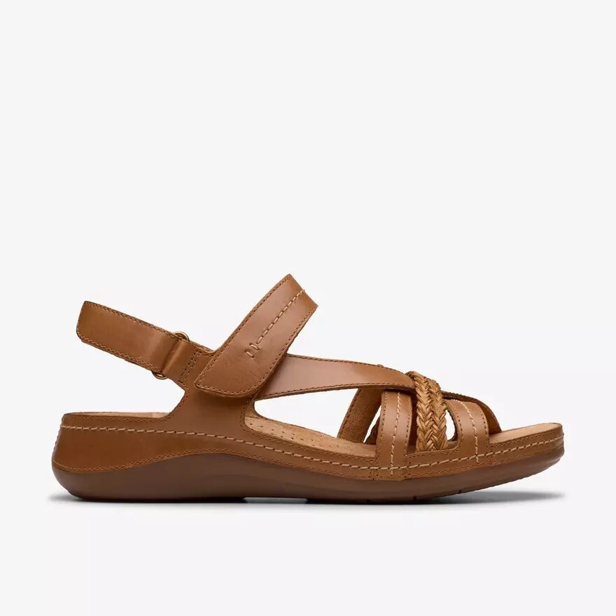 Cecily Strap tan combinatiesandalen met bandjes voor dames Cecily Strap tan combinatiesandalen met bandjes voor dames
