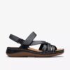 Cecily Strap zwarte combinatiesandalen met bandjes voor dames Cecily Strap zwarte combinatiesandalen met bandjes voor dames
