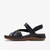 Cecily Strap zwarte combinatiesandalen met bandjes voor dames Cecily Strap zwarte combinatiesandalen met bandjes voor dames