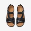 Cecily Strap zwarte combinatiesandalen met bandjes voor dames Cecily Strap zwarte combinatiesandalen met bandjes voor dames