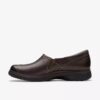 Certina Ease donkerbruine leren Slip-ons voor dames Certina Ease donkerbruine leren Slip-ons voor dames