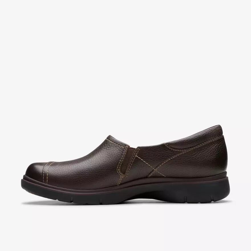 Certina Ease donkerbruine leren Slip-ons voor dames Certina Ease donkerbruine leren Slip-ons voor dames