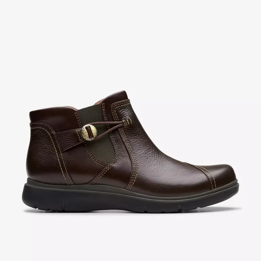 Certina Joy donkerbruine leren Enkellaarsjes voor dames Certina Joy donkerbruine leren Enkellaarsjes voor dames