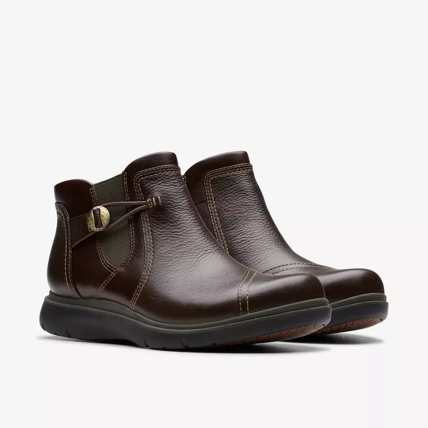 Certina Joy donkerbruine leren Enkellaarsjes voor dames Certina Joy donkerbruine leren Enkellaarsjes voor dames